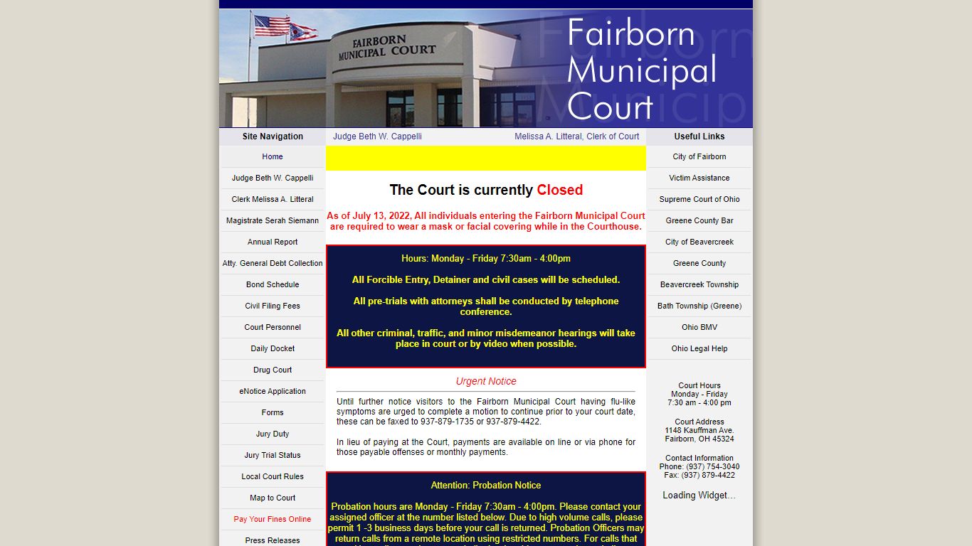 Fairborn Municipal Court - Home